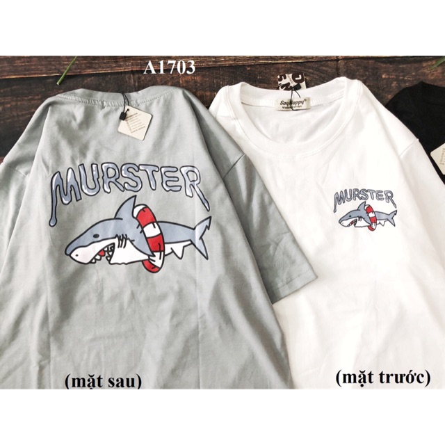 Áo thun in hình cá mập Murster