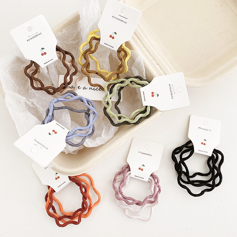Set 4 dây cột tóc nhiều màu sắc xinh xắn cho nữ