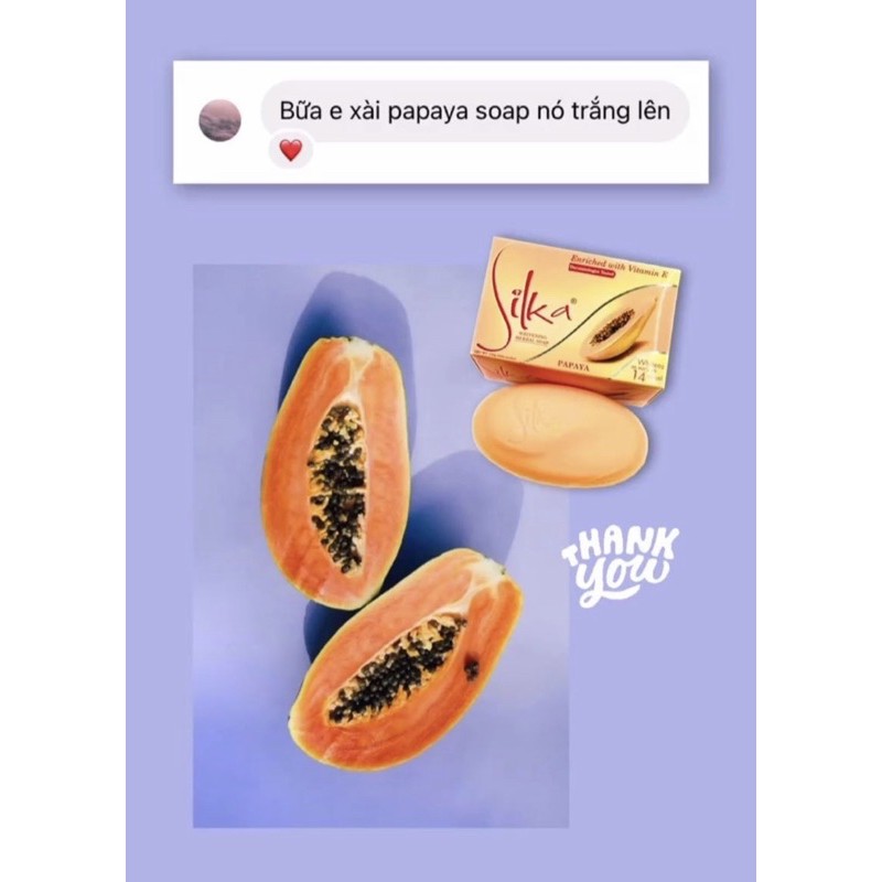 Xà Phòng Đu Đủ Dưỡng Trắng Papaya Soap