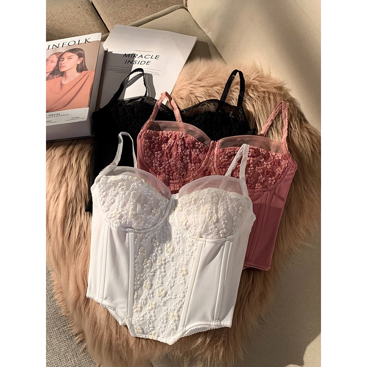 Áo Bra ren Eva Bra mềm mại bralette không gọng nâng ngực mút mỏng GB1927