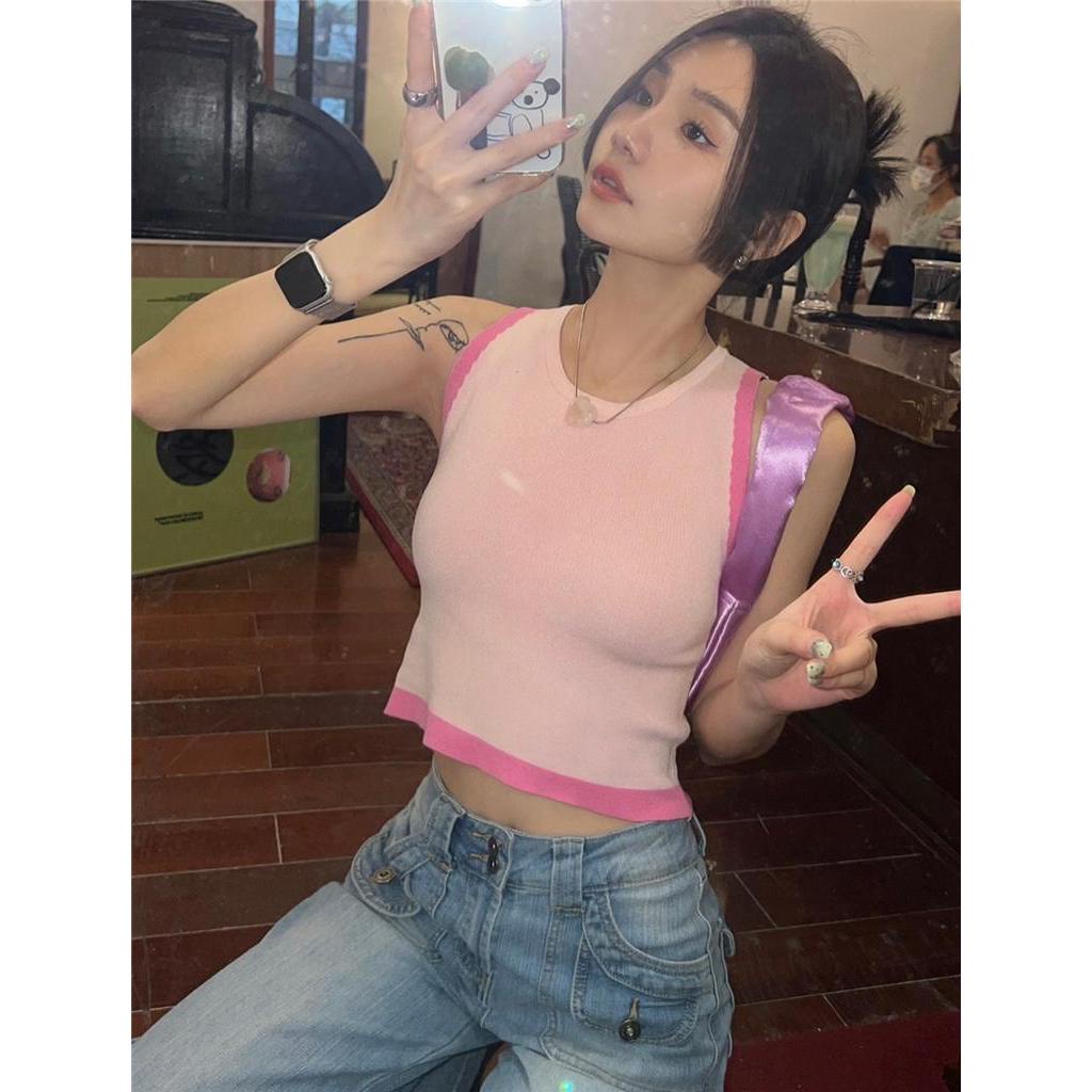 Áo Hai Dây Dệt Kim Dáng Ôm Thời Trang Mùa Hè 62161