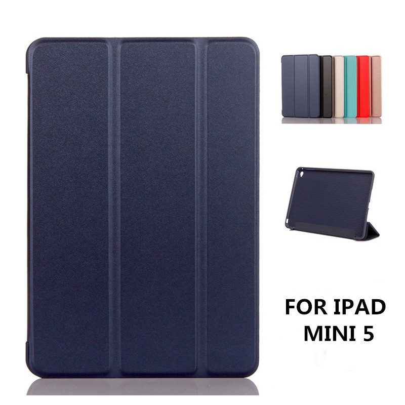 2019 iPad Mini 5 Ốp điện thoại mini5 Silicon Mềm Đế Lưng Tự Động Ngủ Smart Cover A2133 A2124 A2126 A