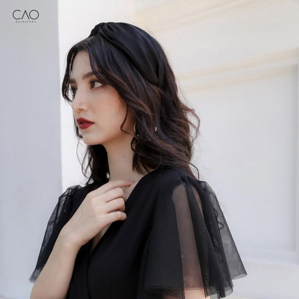 Đầm dự tiệc dạ hội đi chơi midnight muse  dress  thiết kế xẻ thêm một tà caocaobycaochen 2 màu đen trắng có bigsize