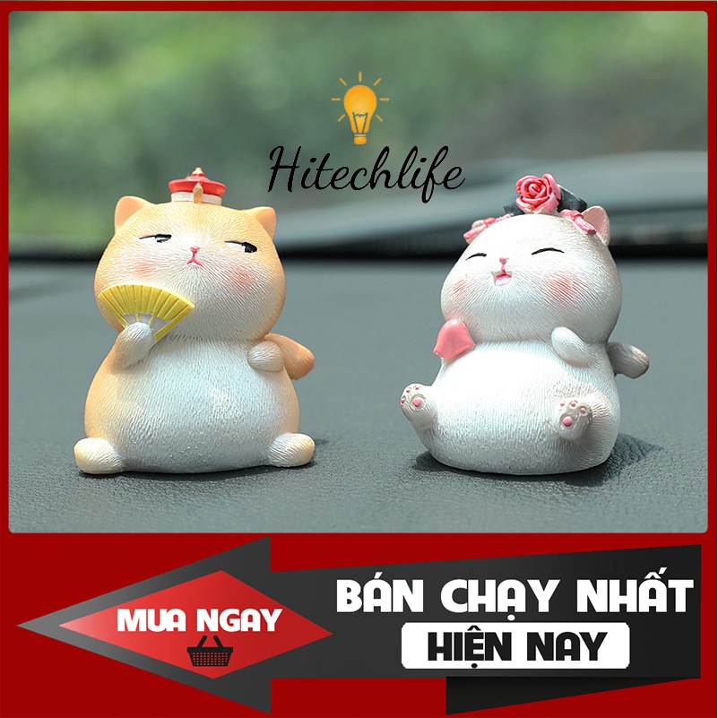 Phụ Kiện Trang Trí Xe Hơi Gia Đình Công Chúa Mèo Trang Trí Taplo Ô Tô, Bàn Làm Viêc Giá Rẻ Gồm 4 Chú Mèo Siêu Đáng Yêu | BigBuy360 - bigbuy360.vn