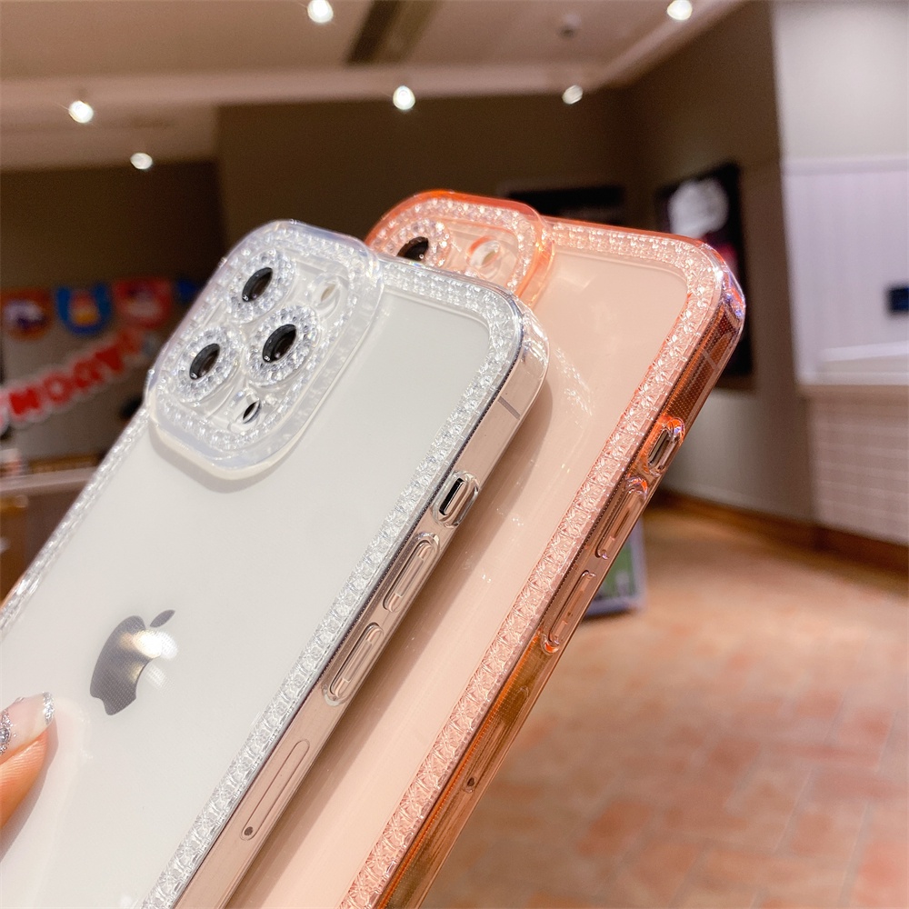Ốp Điện Thoại Silicon Mềm Trong Suốt Chống Sốc Đính Kim Tuyến Cho iPhone 8 7 Plus SE 2022 2020 8PLUS 7PLUS