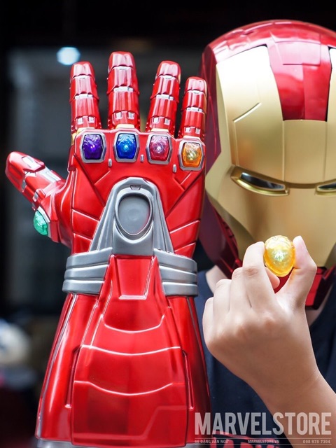 Găng Tay Vô Cực Iron man Endgame sáng đèn mô hình Gauntlet