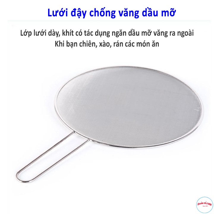 Lưới Vợt Đậy Chống Bắn Dầu Mỡ Thiết Kế Hình Tròn Tiện Ích Size 29cm - br00443