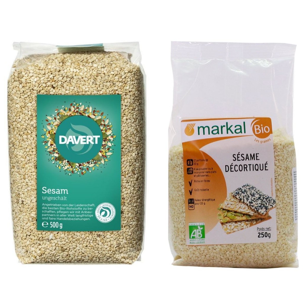 Hạt mè vàng và đen hữu cơ (Davert - Markal)