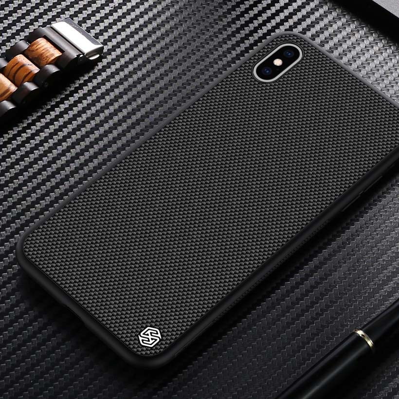 ỐP LƯNG IPHONE X - XS NILLKIN TEXTURE NYLON FIBER CHÍNH HÃNG
