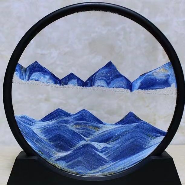 [Hàng mới về] Tranh cát chảy 3D sáng tạo - Tranh cát giải nén để bàn Đếm ngược Trang Trí Nhà cửa - Quà lưu niệm'