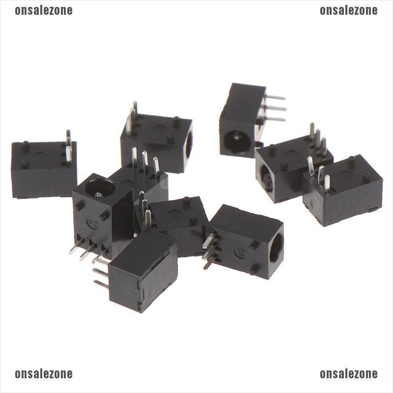 [onsalezone]10pcs DC-003 3.5*1.3mm DC Power Jack Socket Connector 3-Pin Panel Mount Plug