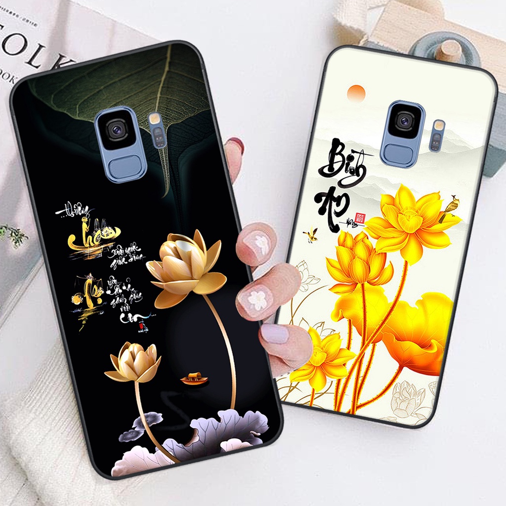 Ốp lưng Samsung Galaxy S9 in hình chữ tài chữ lộc, Cha Mẹ, bình an SIÊU ĐẸP