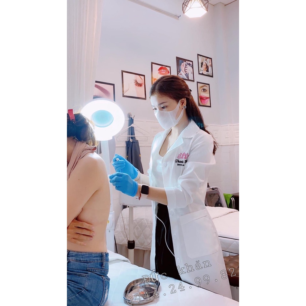Áo blue kaki cotton Loại 1 trắng