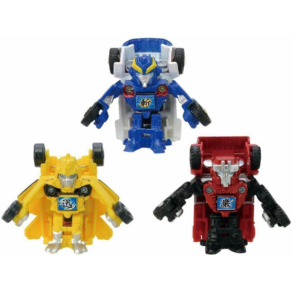 Bộ 3 Robot Transformer mini Go! G24 Samurai - Takara Tomy