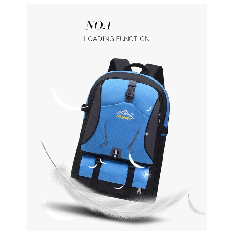 Ba Lô Leo Núi 65L, Balo Cắm Trại Lớn Đi Bộ Đường Dài Thể Thao Du Lịch, Túi hành lý dã ngoại cắm trại