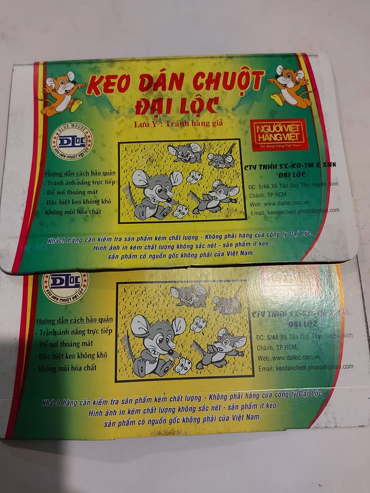 Combo 2 Miếng Keo Dán Chuột Siêu Dính ĐẠI LỘC 30g