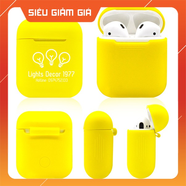 [NLSP17]Túi Silicon Cho Tai Nghe AirPods trơn LightsDecor[SIÊU SALE][SIÊU XINH]Túi đựng Airpods