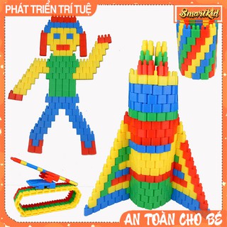 Xếp Hình Lắp Ghép Hình Đạn Nhựa Cho Bé 2-9 Tuổi_Đồ Chơi Giáo Dục