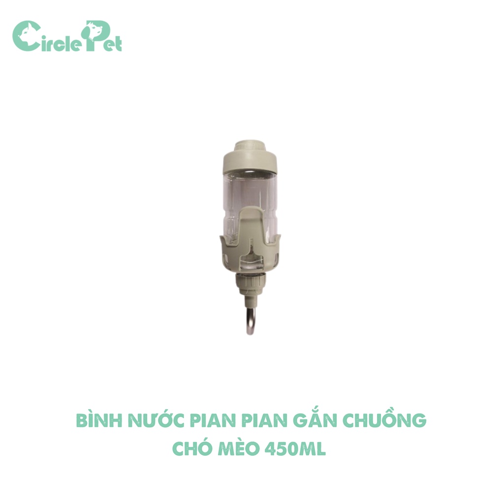 Bình Nước Gắn Chuồng Chó Mèo PIAN PIAN Tiện Lợi, Sạch Sẽ - Circle Pet