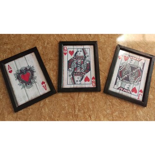 Bộ 3 lá bài trang trí cửa tiệm (kích thước 25x35cm)
