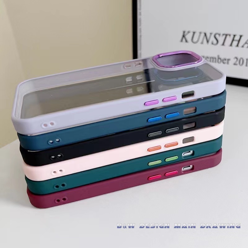 Ốp Điện Thoại Viền Kim Loại Sang Trọng Chống Sốc/Trượt Cho iPhone 13 12 11 Pro Max IX XS Max XR 12 Pro Max i7 i8 Plus
