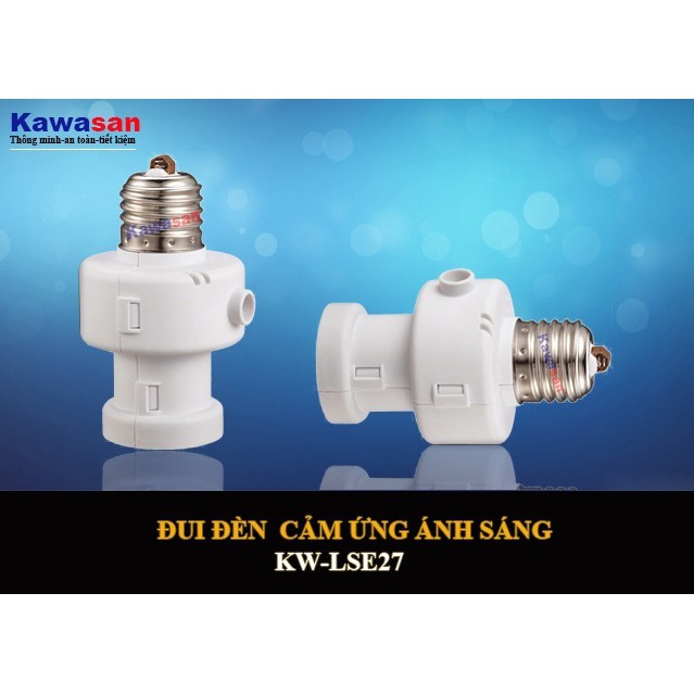 Đui đèn cảm ứng ánh sáng Kawasan KW-LSE27-Time (không kín nước)