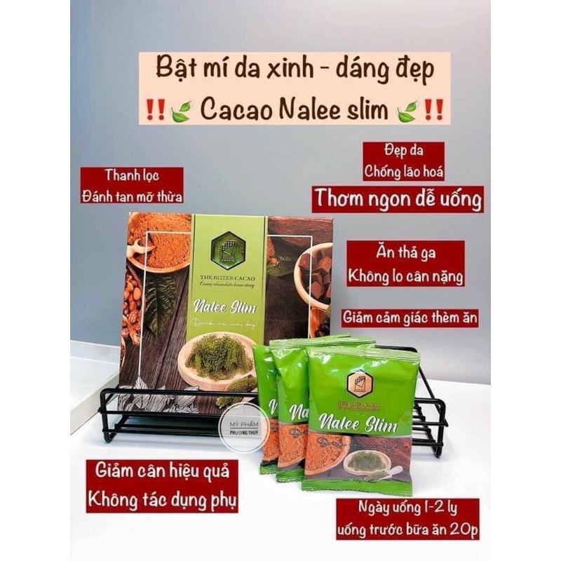 [Cam Kết Chính Hãng] Nalee Slim - Cacao giảm cân 20 gói