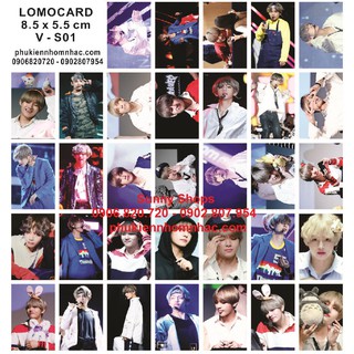 Lomo card hộp hình BTS Kim TaeHyun V 33 tấm (không hộp)