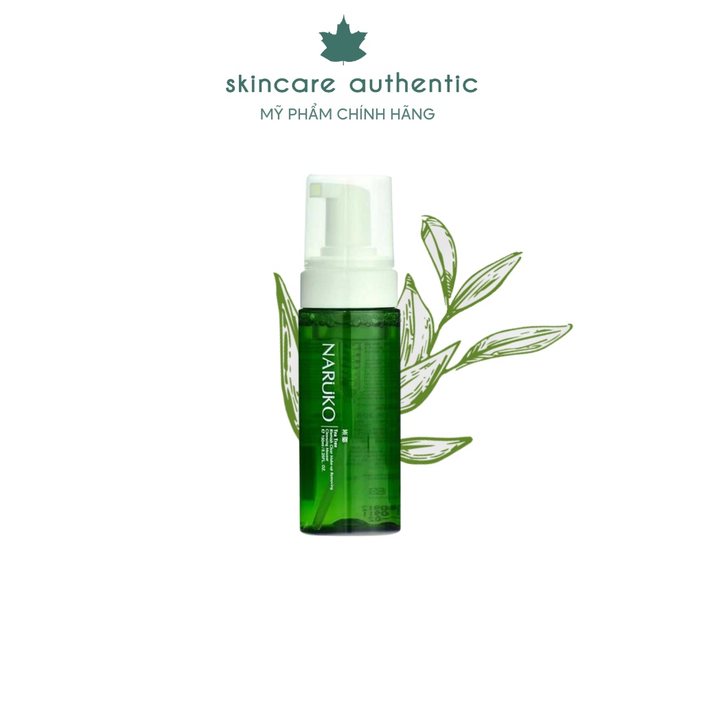 Nước tẩy trang dạng bọt Naruko Tràm Trà Tea Tree Blemish Clear Makeup Removing Cleansing Mousse 150 ml