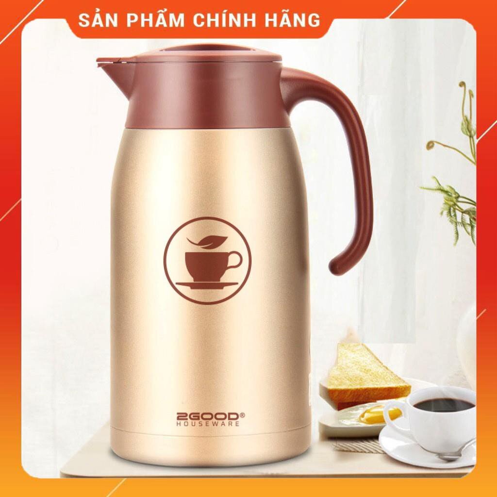 Bình Pha Trà, Ủ Trà Có Lõi Lọc Trà 2GOOD B18 1.6 Lít - Hàng Chính Hãng Giữ Nhiệt Nóng Lạnh Suốt 24h