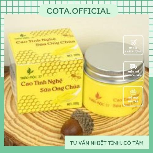 Cao Tinh Nghệ Sữa Ong Chúa Chính Hãng Hỗ trợ Giảm mụn, Nám,Tàn nhang,se khít lỗ chân lông,da mịn