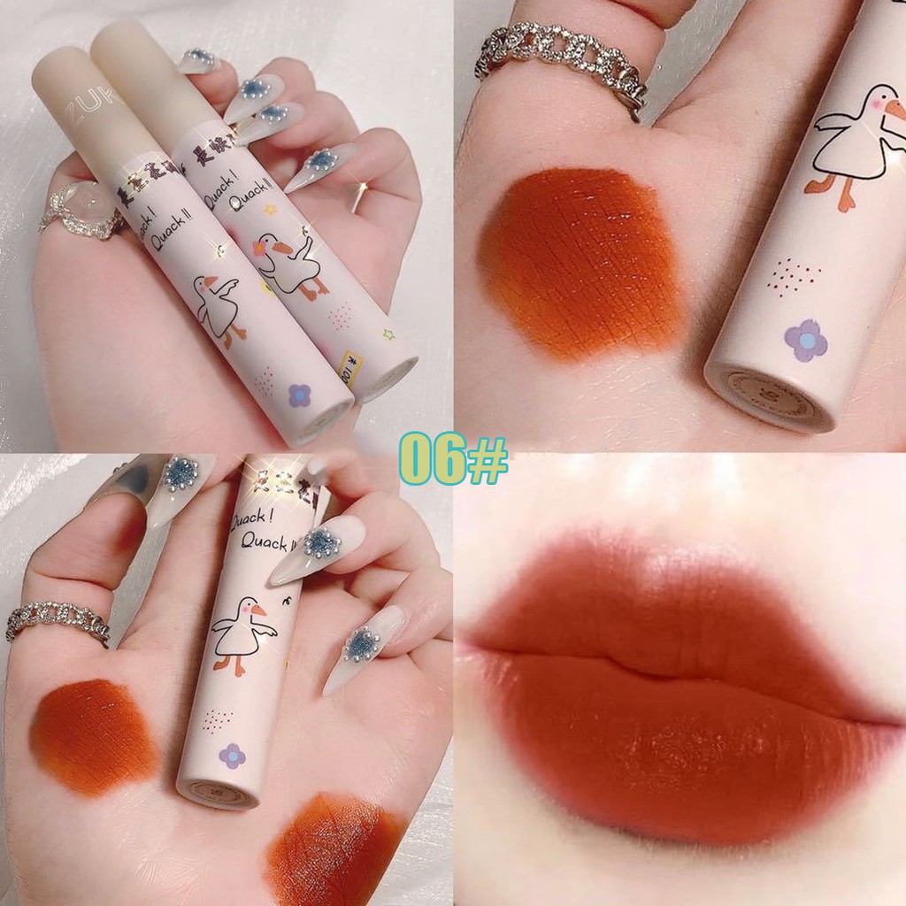 (Hàng Mới Về) Son Kem Lì Mịn Mượt Như Nhung Kháng Nước Và Lâu Trôi Với Thiết Kế Hình Chú Vịt Dễ Thương | BigBuy360 - bigbuy360.vn