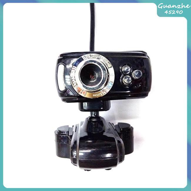Webcam Hd 6.6 (Gz) Có Mic Tầm Nhìn Ban Đêm Kèm Giá Đỡ Kẹp Gắn Máy Tính Để Bàn / Laptop