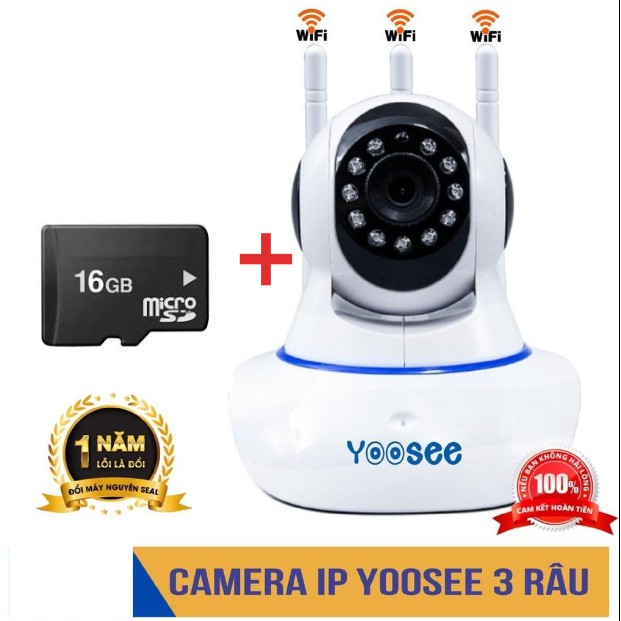 ( PC733 ) CAMERA IP YOOSEE 360, QUAN SÁT RÕ NGÀY VÀ ĐÊM, KÈM THẺ NHỚ( huongle )