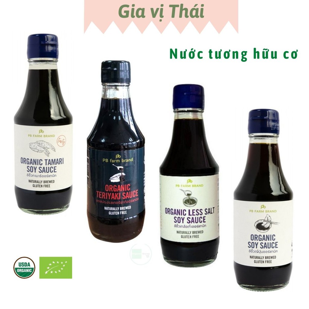 Nước tương đậu nành hữu cơ 200ml - Thái Lan