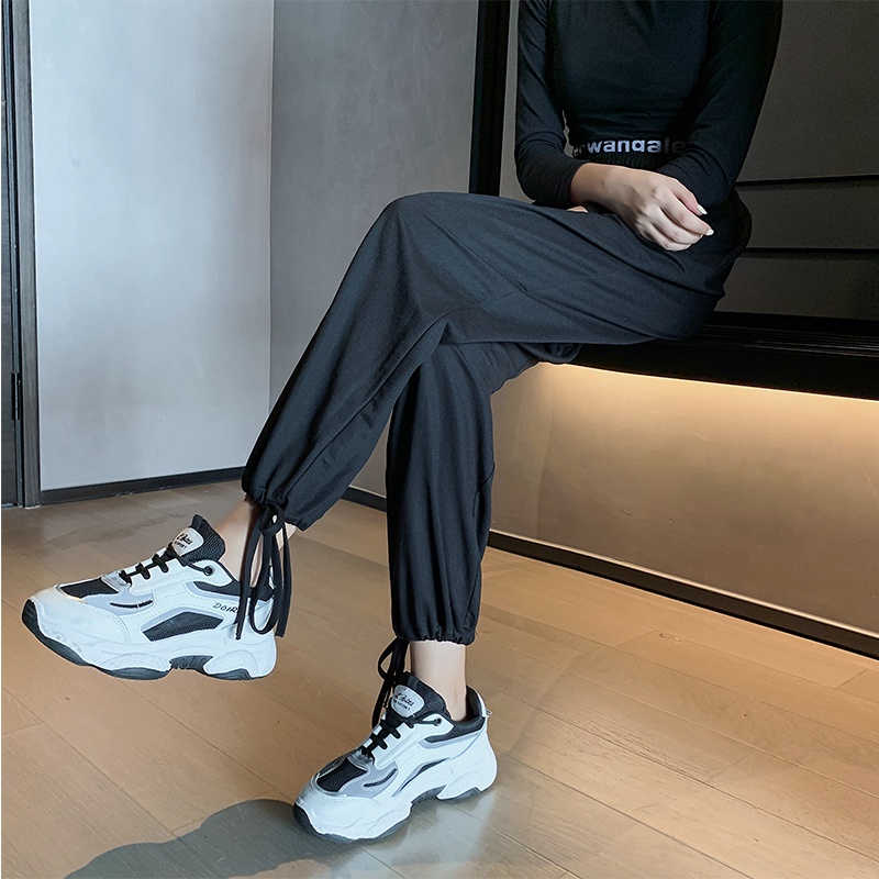 NRVP Quần Thể Thao Ống Rộng Phong Cách Thời Trang Hàn Quốc Dành Cho Nam Và Nữ