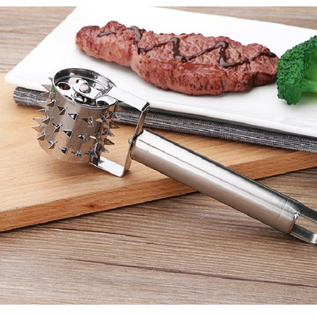 Dụng cụ làm mềm thịt kiểu lăn bằng thép,,,