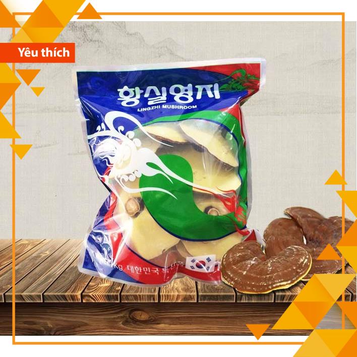Nấm Linh Chi Vàng Chanh Hàn Quốc Túi Xanh 1Kg. - Chính Hãng