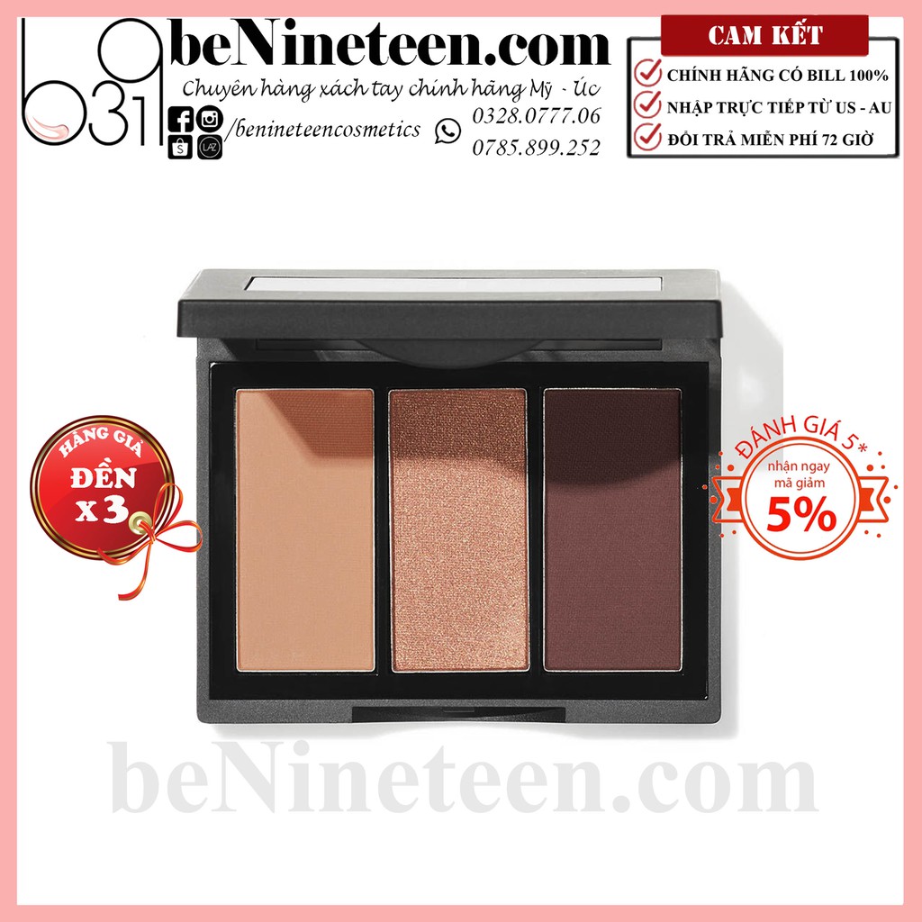 Bảng Phấn Mắt 3 màu ELF Sculpting Silk Eyeshadow - Rose All Day