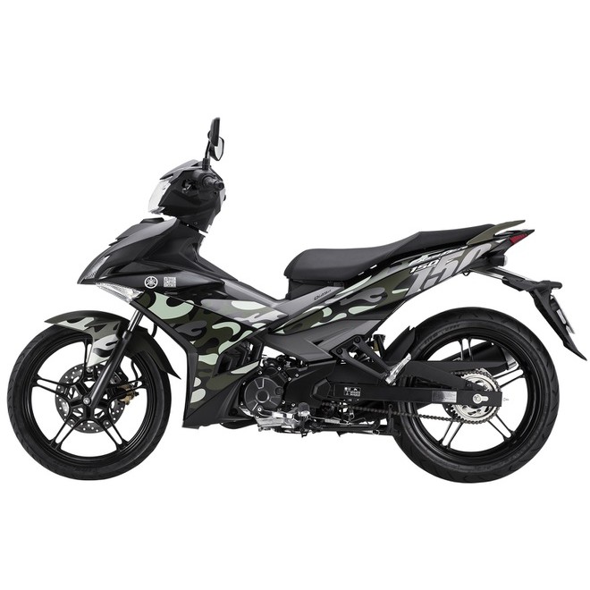 Tem trùm exciter 150 xanh đen camo, độ team decal xe ex dán đời 2015-2020