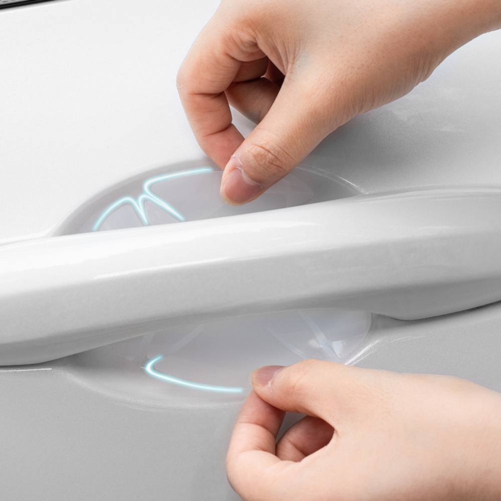 Bộ 5 Miếng Dán Trong Suốt Chống Trầy Cho Tay Cầm Cửa Xe Hơi