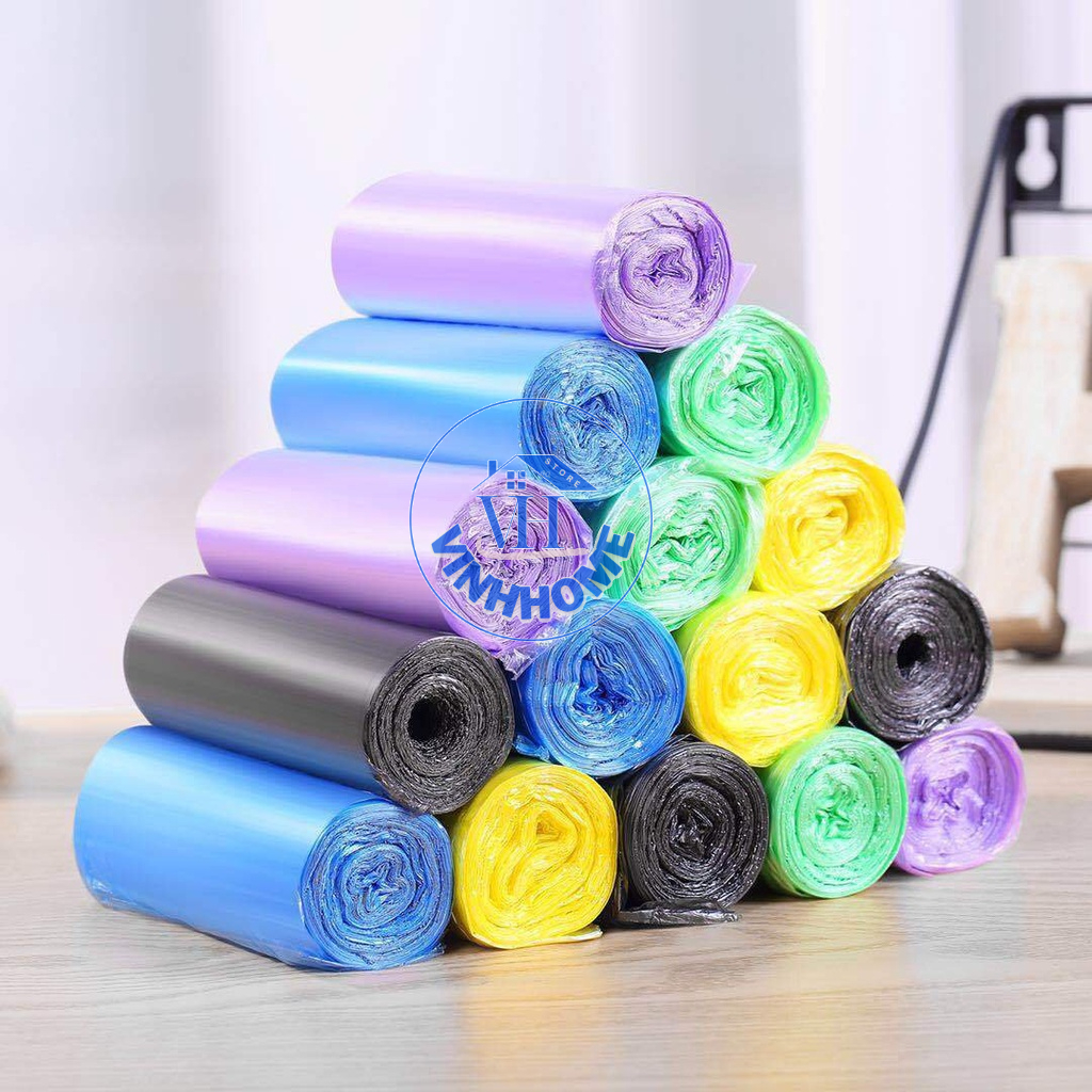 COMBO 5 cuộn túi đựng rác tự phân hủy tiện dụng  Vinhhome.store