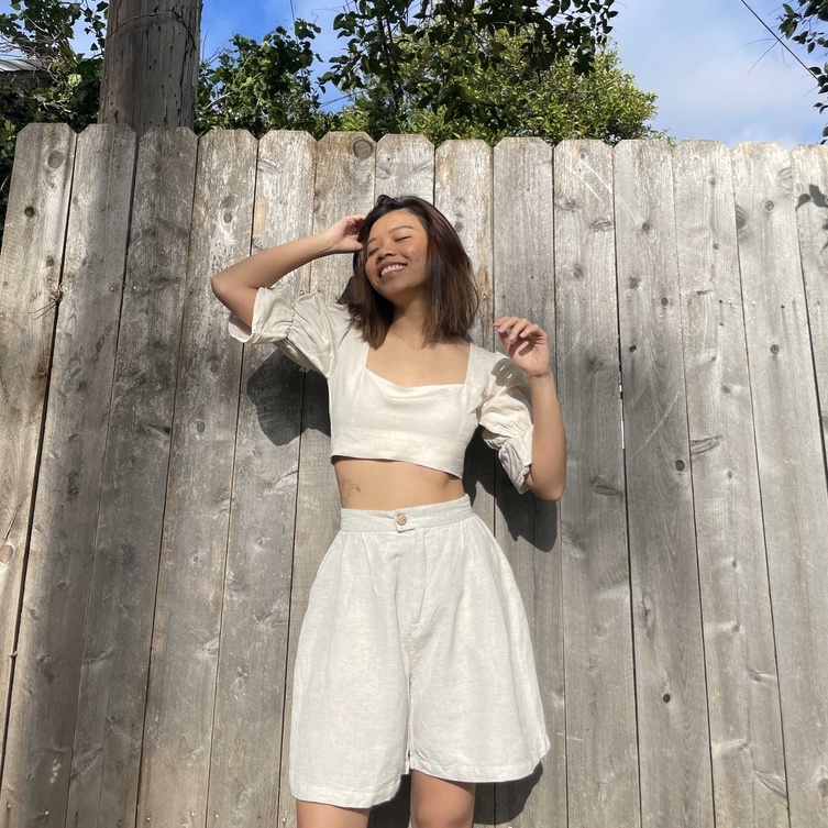 AMEGON Quần Shorts Ngố Linen JOY SHORTS