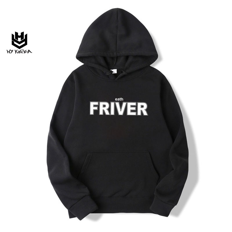 Áo Hoodie HY KOREA Nữ Nam Khoác Nỉ Form Rộng Kiểu Sweater Unisex In Hình Friver DC213.