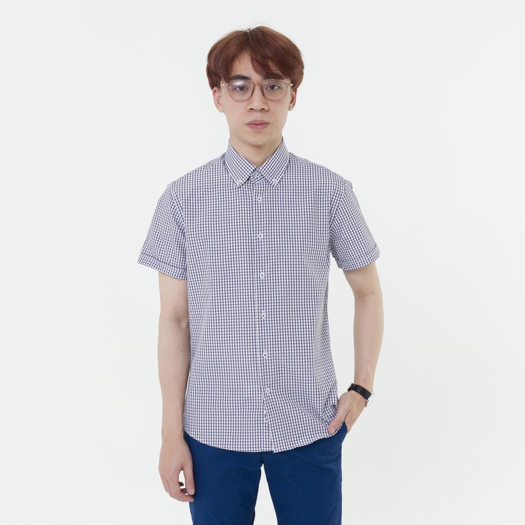 Áo sơ mi nam tay ngắn The Shirts Studio Hàn Quốc 42F2118BR