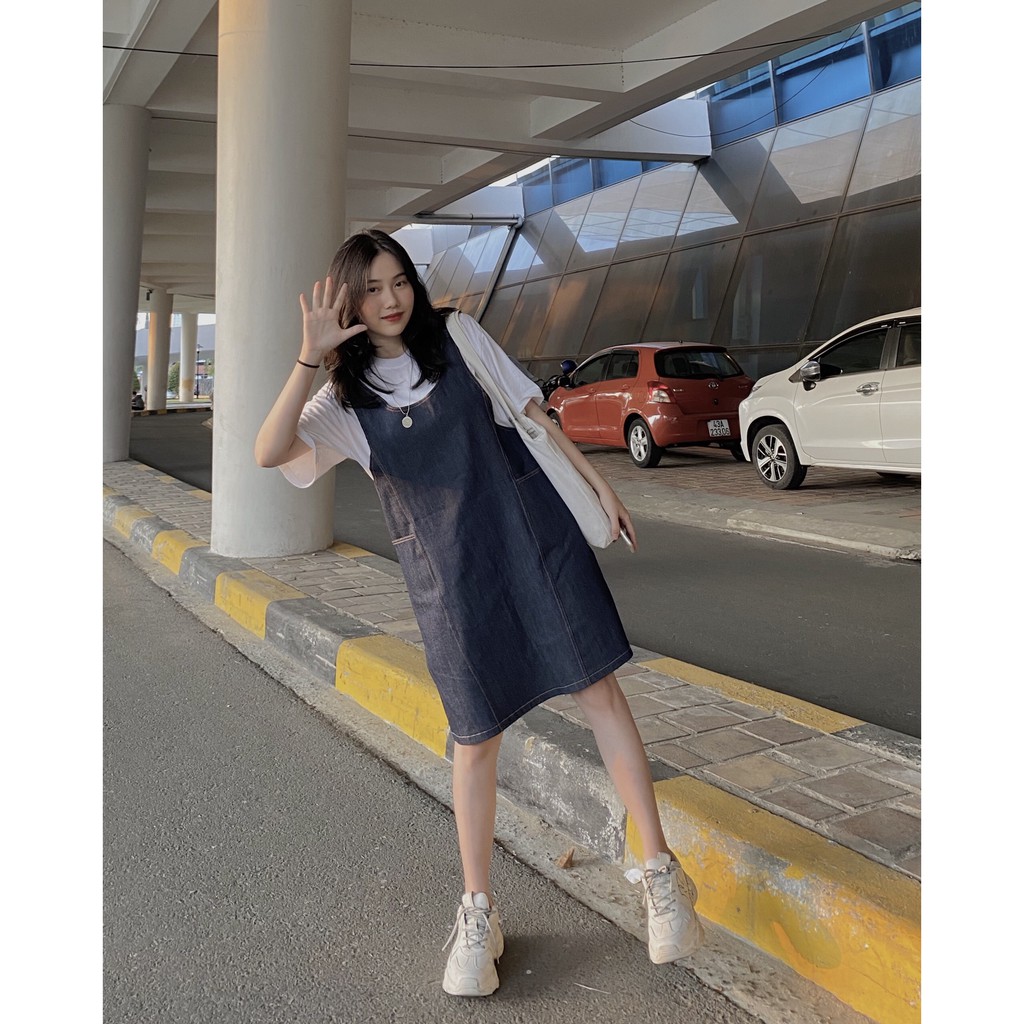 [ẢNH THẬT ĐỘC QUYỀN REPLEI1986] Yếm jeans suông cute