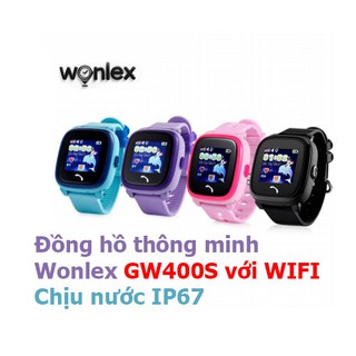 Đồng hồ thông minh chống nước trẻ em GW400S WONLEX định vị GPS + LBS + WIFI