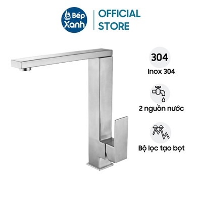 Vòi rửa chén Malloca K130-S - Inox 304 - Hàng chính hãng