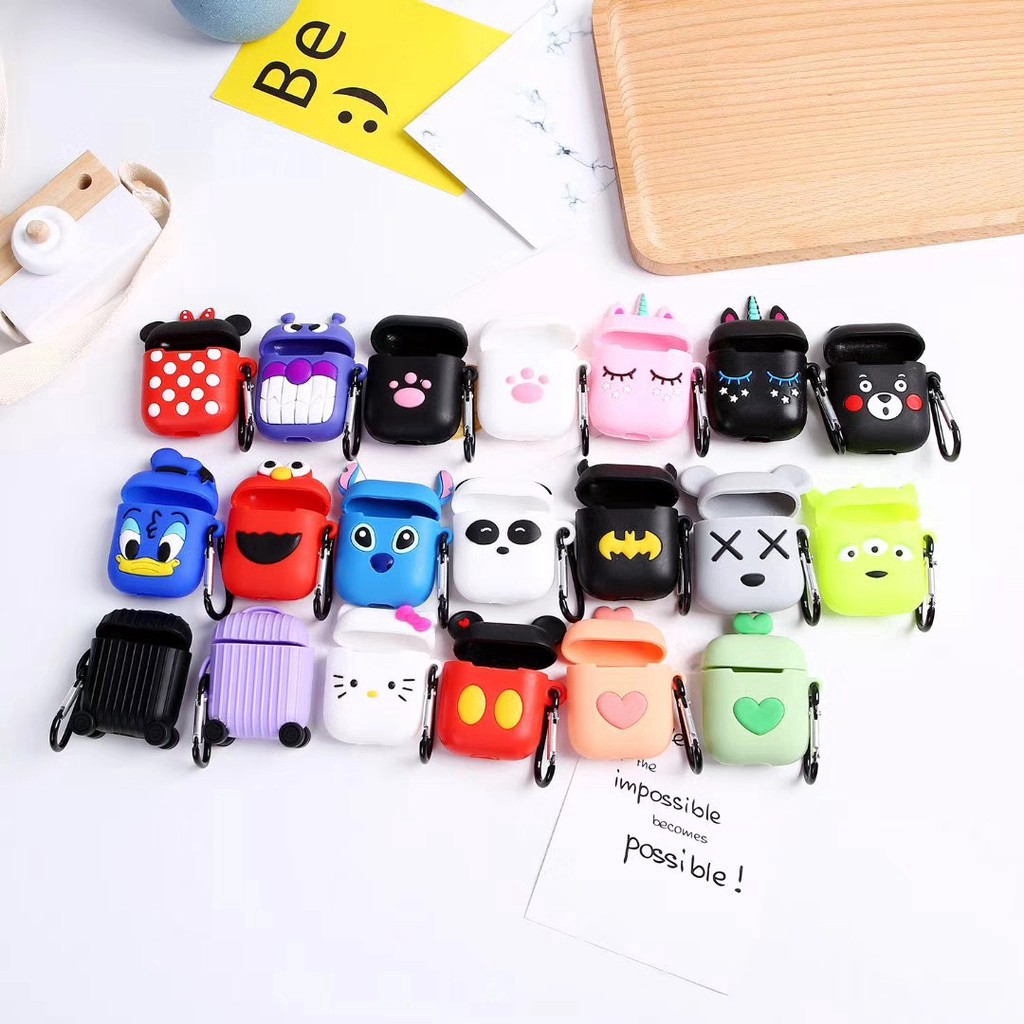 Sale 70% Vỏ bảo vệ hộp sạc tai nghe Apple Airpods 1 2 hình Disney Mickey Bunny MINNIE MICK, GIÁ GỐC 37,000Đ-97B9