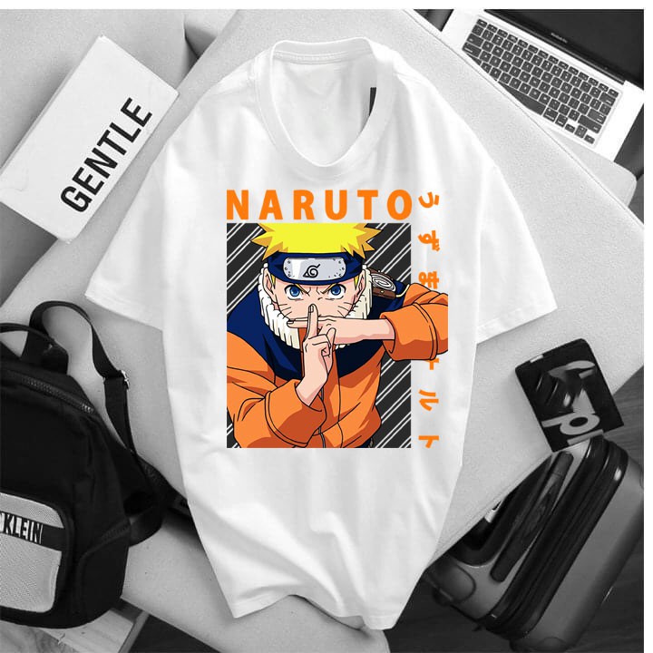 ÁO THUN CỔ TRÒN NARUTO GIÁ RẺ BẤT NGỜ IN HÌNH HOẠT HÌNH DỄ THƯƠNG - 061218